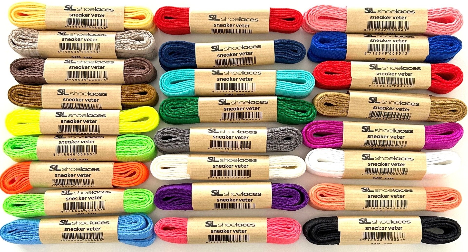 SL LINE Sneaker veters 120cm - Geel fluor