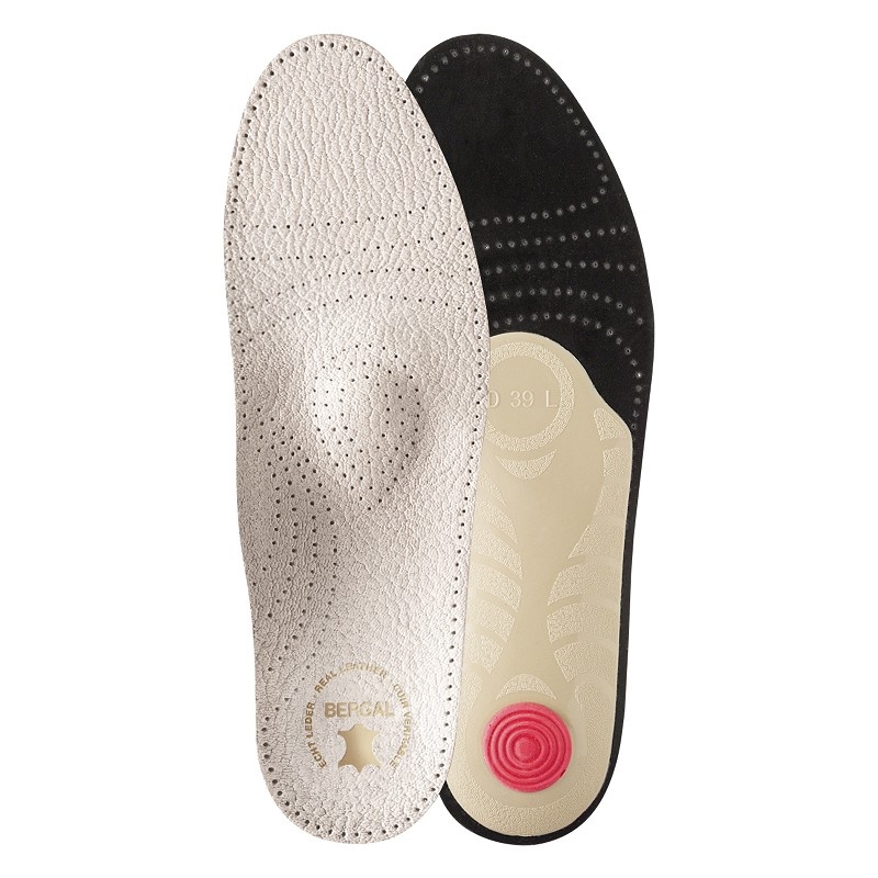 BERGAL Bergal soft luxury steunzolen – leren inlegzool met steun en comfort
