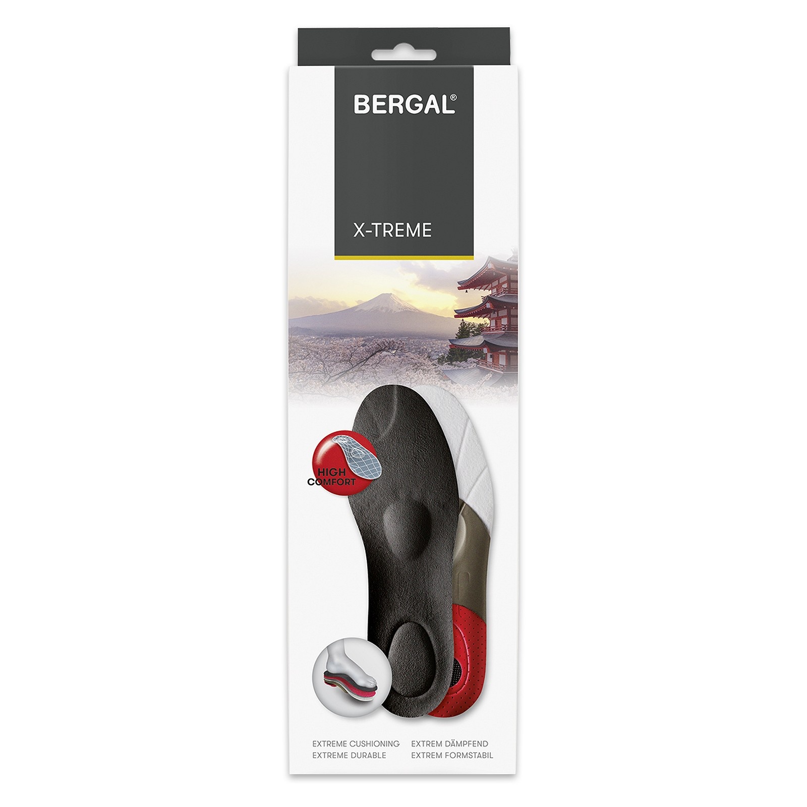 BERGAL Bergal x-treme voetbed – lichtgewicht inlegzool voor sport en comfort