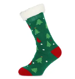 Basset antislip huissokken kerst - kerstboom