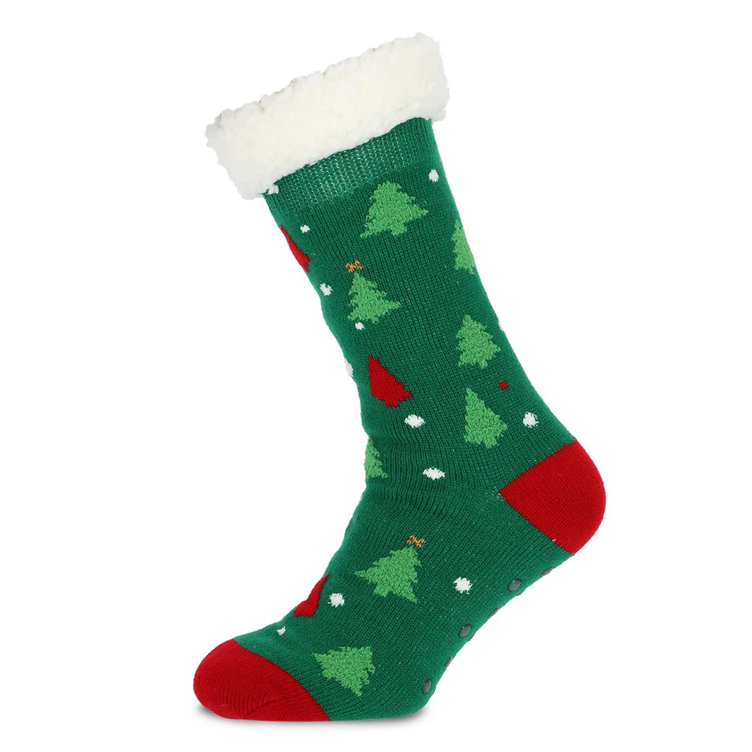 Basset antislip huissokken kerst - kerstboom