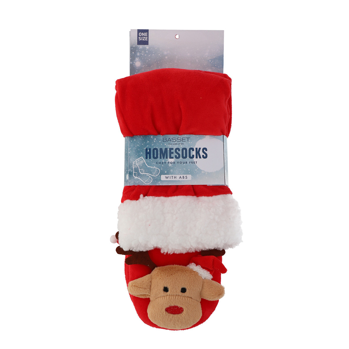 Basset huissokken kerst - snowman