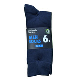 Primair 6 paar herensokken marine blauw