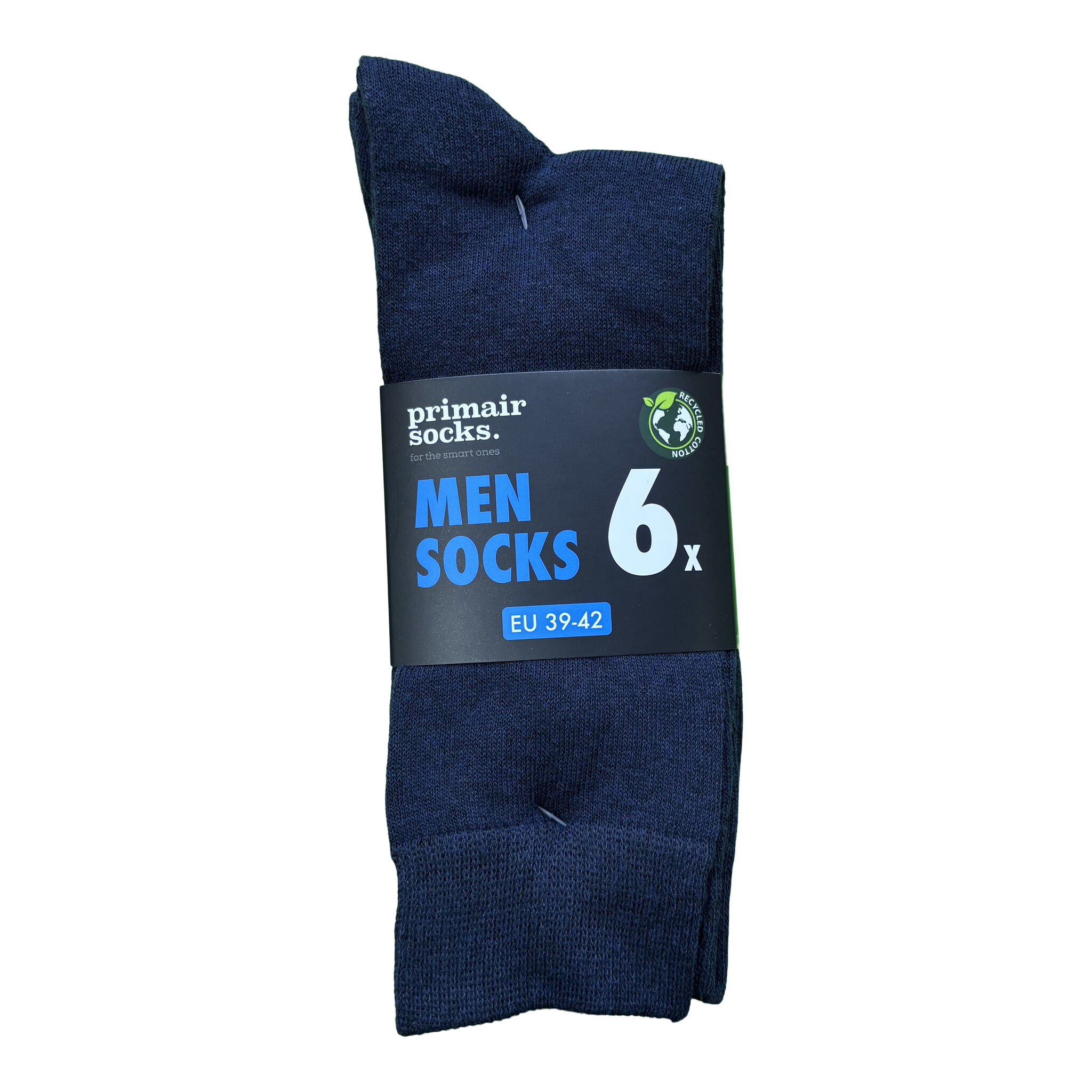 Primair 6 paar herensokken marine blauw