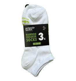 Primair 3 paar Sneaker Socks Bamboo Eco - wit