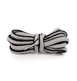 Ringpoint Van Bommel veters – Braided Laces wit/zwart 90cm