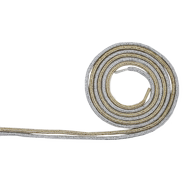Ringpoint Sparkle Laces 120cm - veters beige/goud