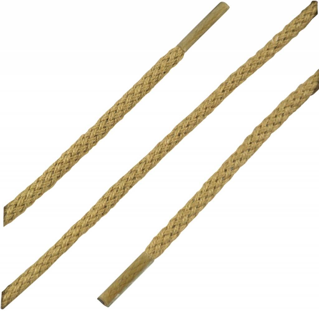 SL LINE Dunne ronde veters donkerbeige 75 cm – katoenen schoenveters