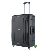 CarryOn Steward Kofferset 2-delig met kliksloten - Grote koffer 100 ltr + 70 ltr middenmaat - Donkergrijs