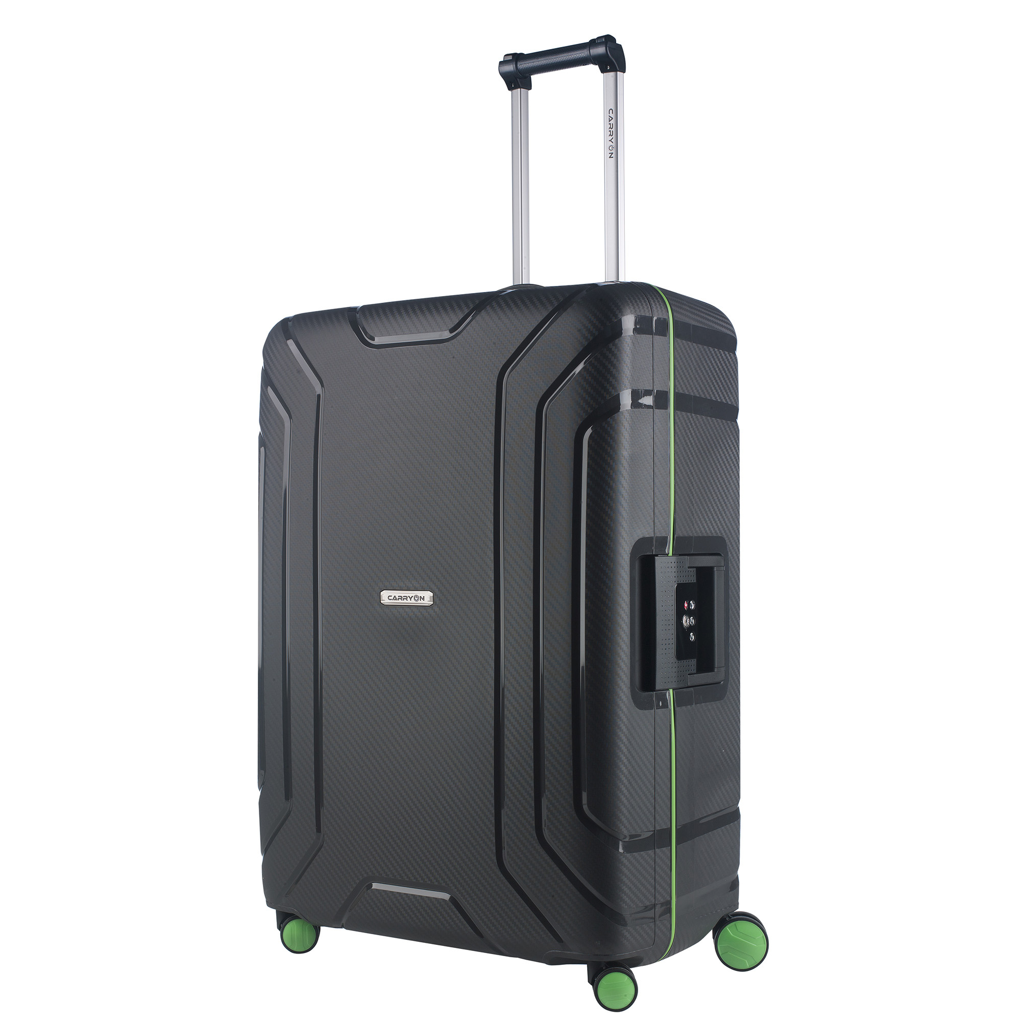 CarryOn Steward Kofferset 2-delig met kliksloten - Grote koffer 100 ltr + 70 ltr middenmaat - Donkergrijs