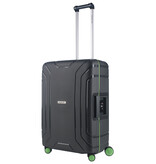 CarryOn Steward Kofferset 2-delig met kliksloten - Grote koffer 100 ltr + 70 ltr middenmaat - Donkergrijs