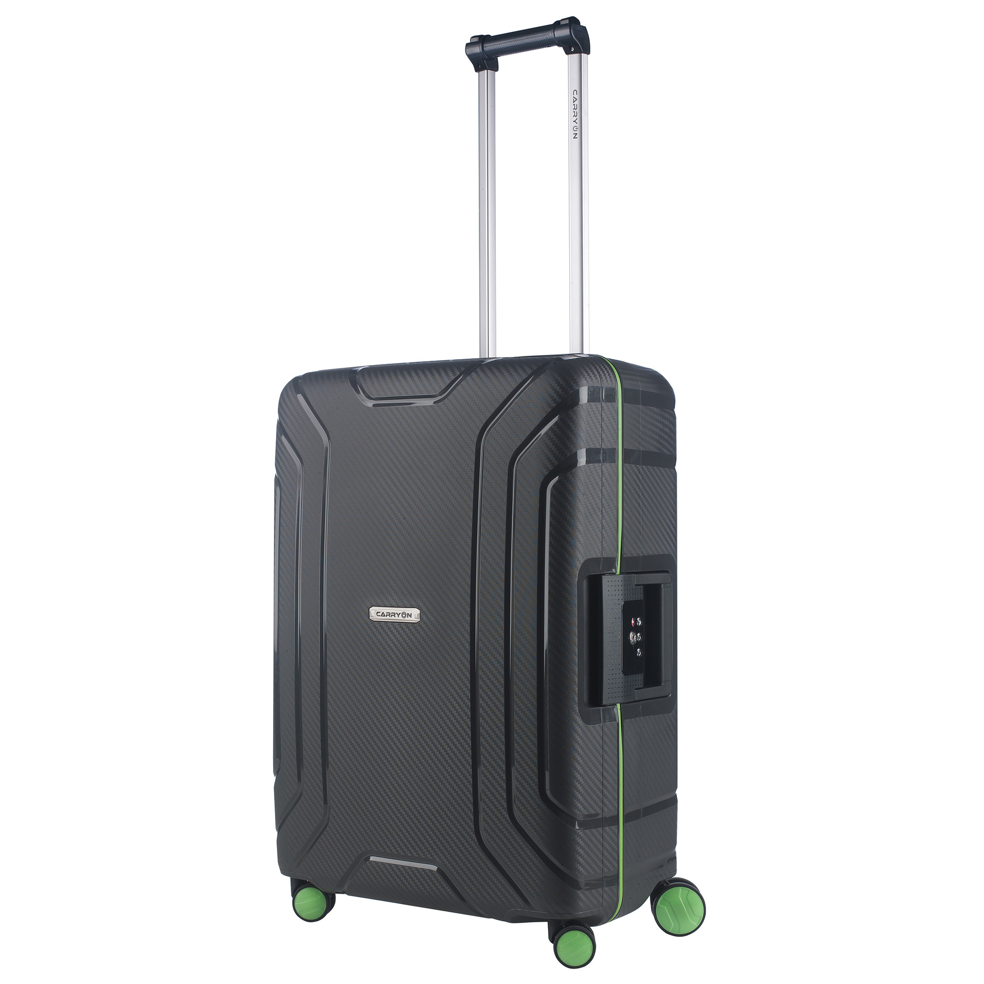 CarryOn Steward Kofferset 2-delig met kliksloten - Grote koffer 100 ltr + 70 ltr middenmaat - Donkergrijs