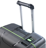 CarryOn Steward Kofferset 2-delig met kliksloten - Grote koffer 100 ltr + 70 ltr middenmaat - Donkergrijs