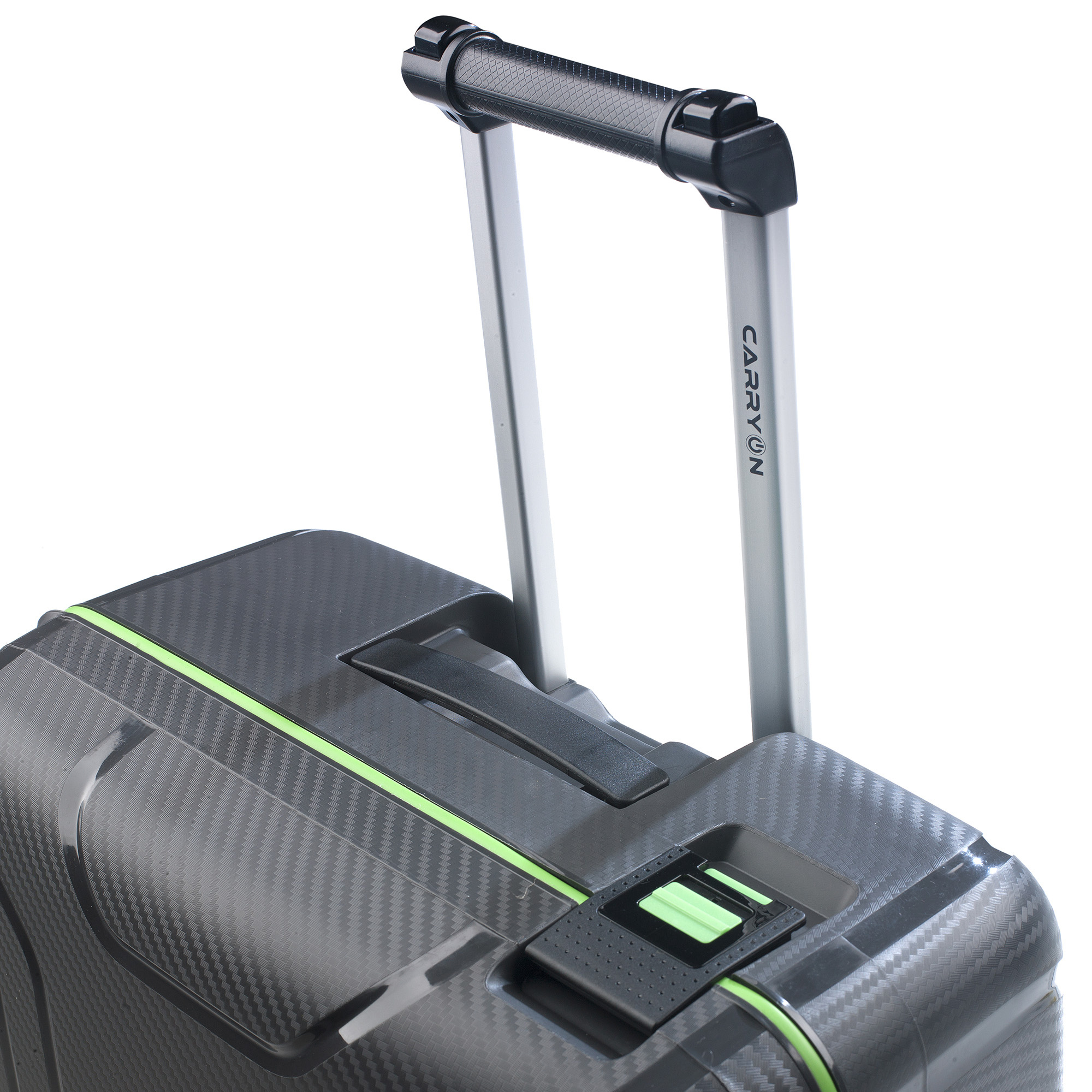 CarryOn Steward Kofferset 2-delig met kliksloten - Grote koffer 100 ltr + 70 ltr middenmaat - Donkergrijs