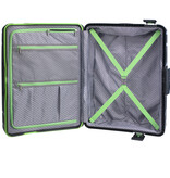 CarryOn Steward Kofferset 2-delig met kliksloten - Grote koffer 100 ltr + 70 ltr middenmaat - Donkergrijs