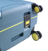 CarryOn Steward Kofferset 2-delig met kliksloten - Grote koffer 100 ltr + 70 ltr middenmaat - blauw