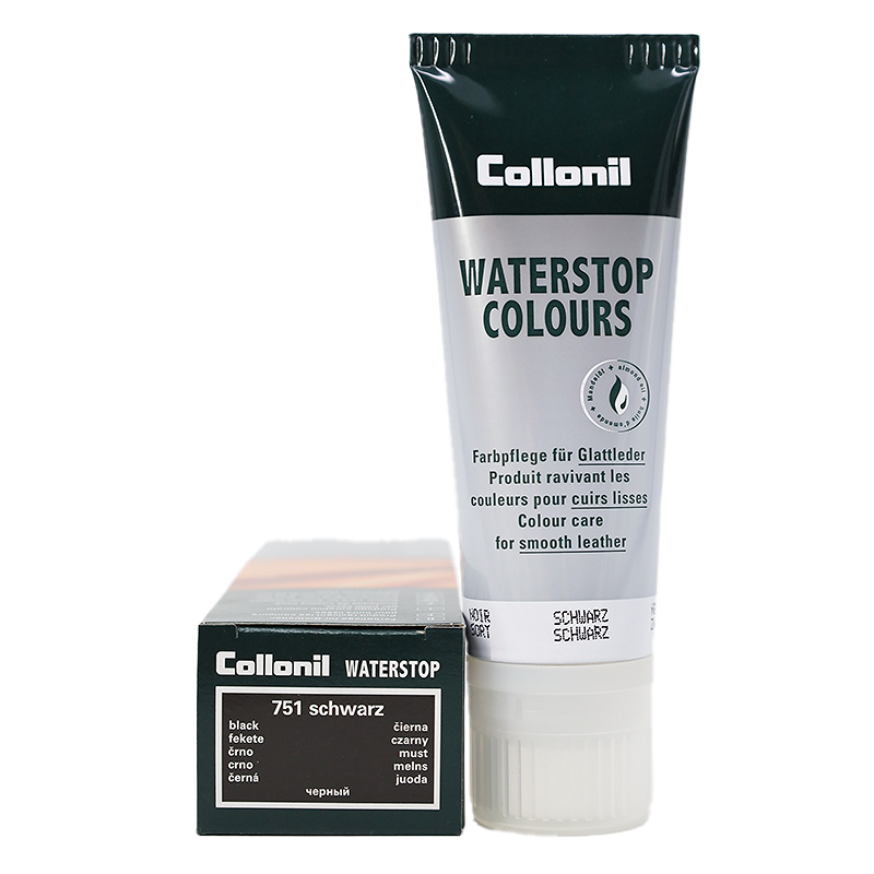 COLLONIL Collonil Waterstop Colours - zwarte schoensmeer in tube