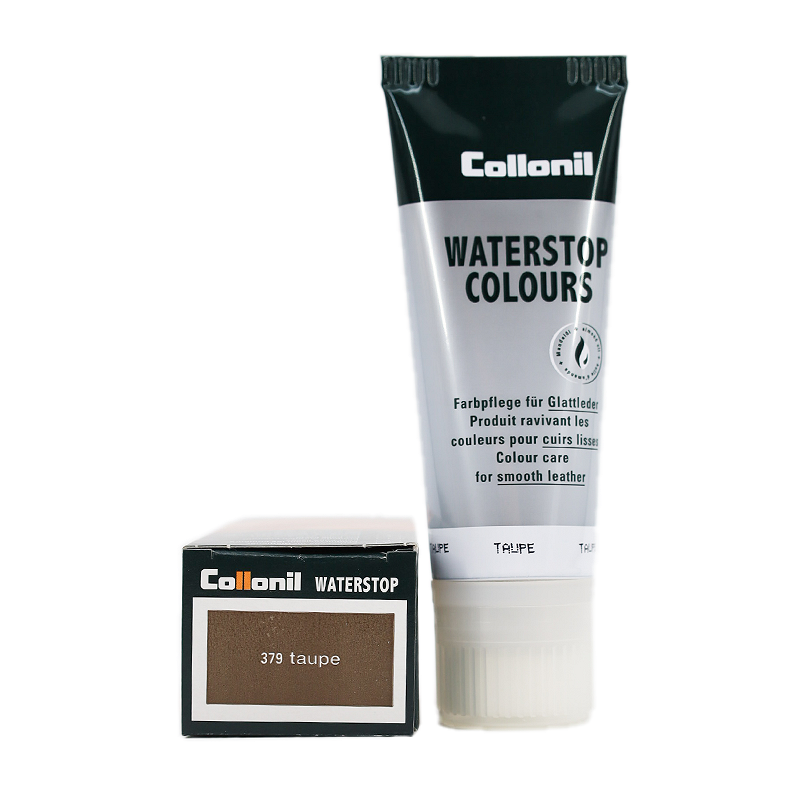 COLLONIL Collonil Waterstop Colours - taupe kleurige schoensmeer in tube