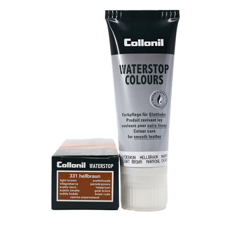 COLLONIL Collonil Waterstop Colours - lichtbruine schoensmeer in tube