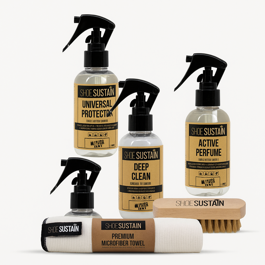 SHOESUSTAIN Shoesustain Complete Set – alles voor milieuvriendelijke schoenverzorging