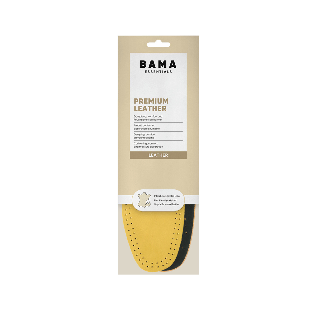 BAMA Bama Premium Leather Inlegzool – luxe leer, geurneutralisatie & comfort