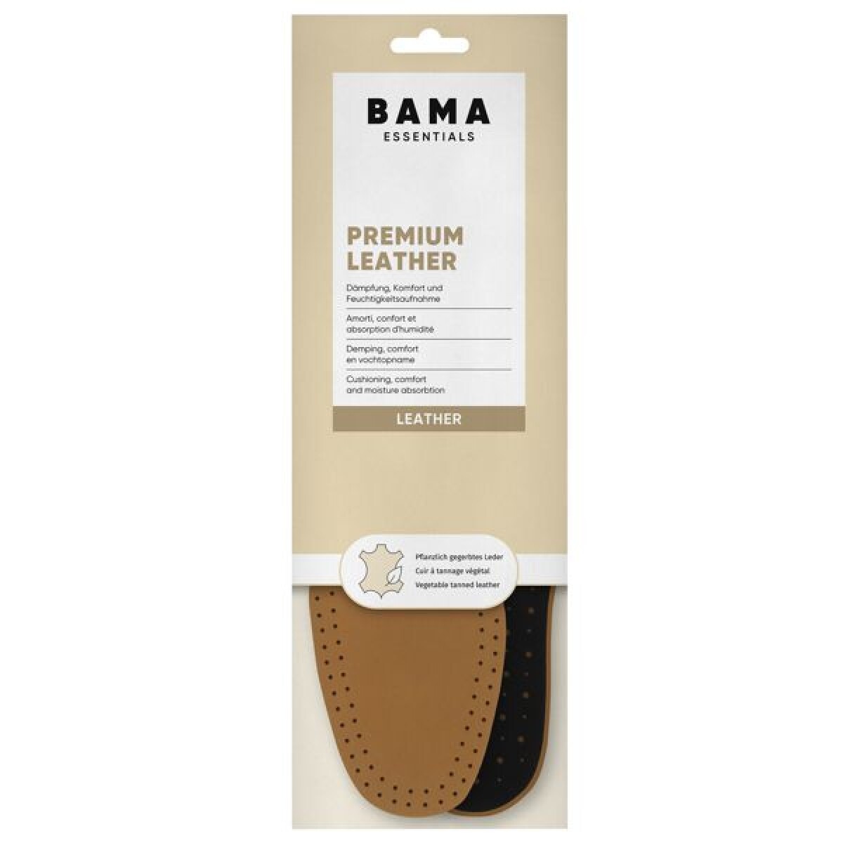 BAMA Bama Premium Leather Inlegzool – luxe leer, geurneutralisatie & comfort