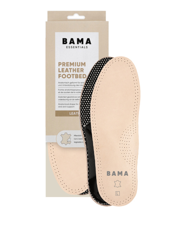 BAMA Bama Premium Leather Footbed – leren steunzool met ondersteuning