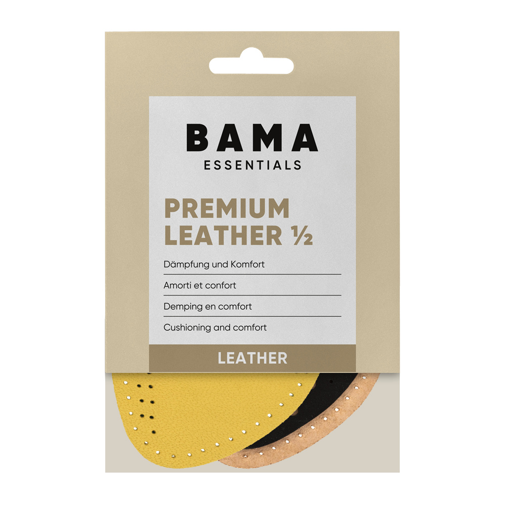 BAMA Bama Premium Leather ½ – halve leren inlegzool met geurcontrole