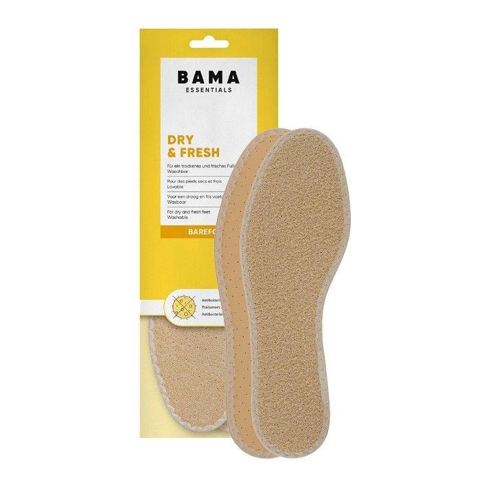 BAMA Bama Dry & Fresh inlegzool – badstof insert voor blote voeten