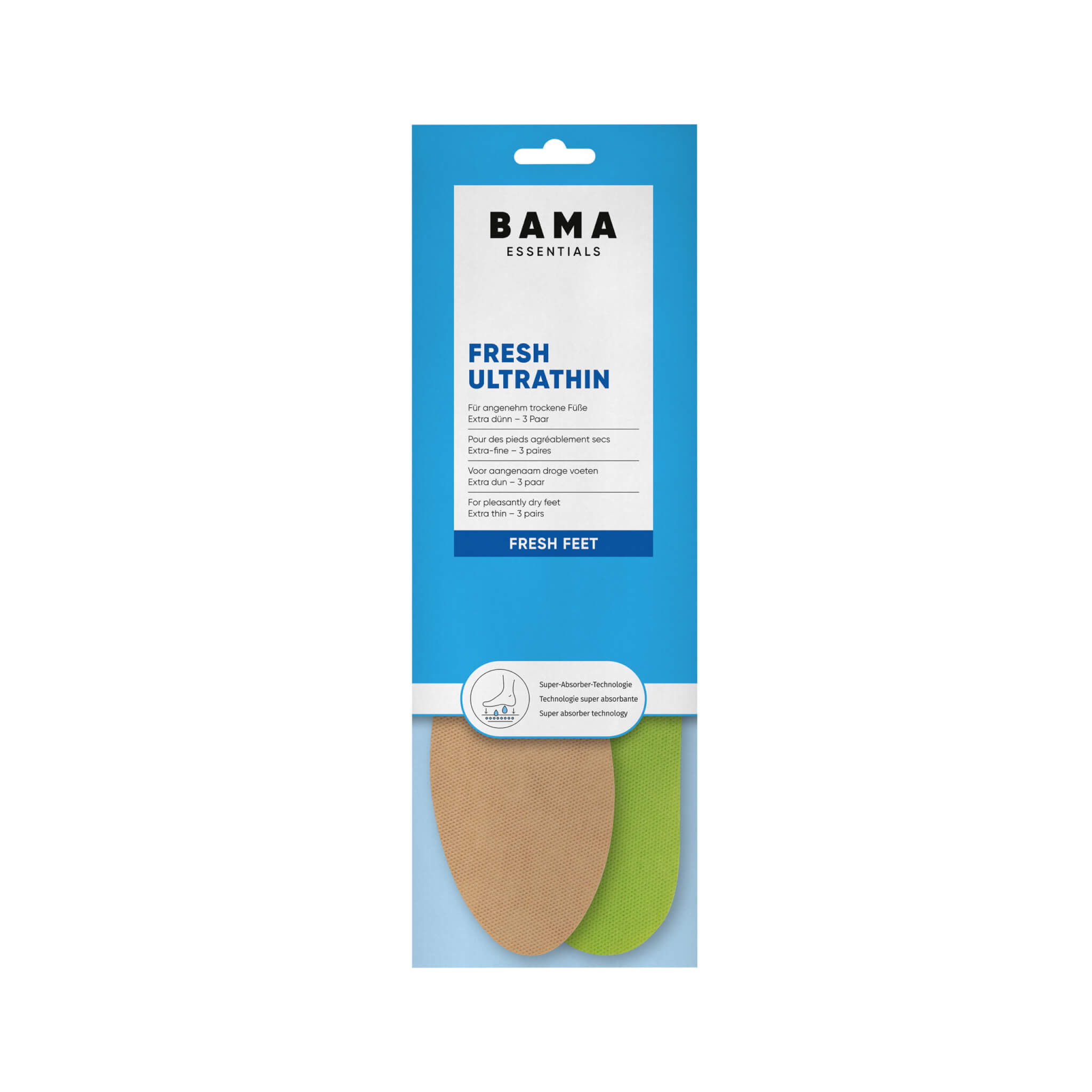 BAMA Bama Fresh Ultrathin inlegzool – ultradun & geurneutraliserend (3 paar)