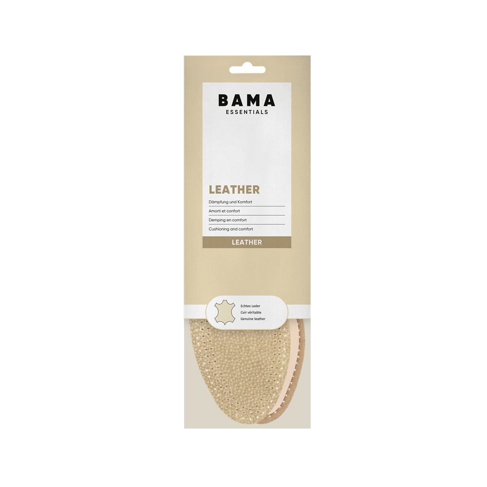 BAMA Bama Leather inlegzool – luxe leren zooltje met geurcontrole