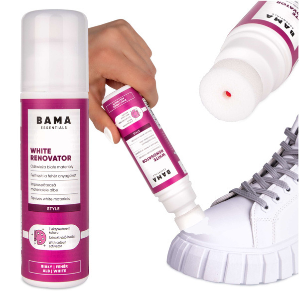 BAMA Bama White Renovator – dekcrème voor witte leren schoenen en sneakers (75ml)