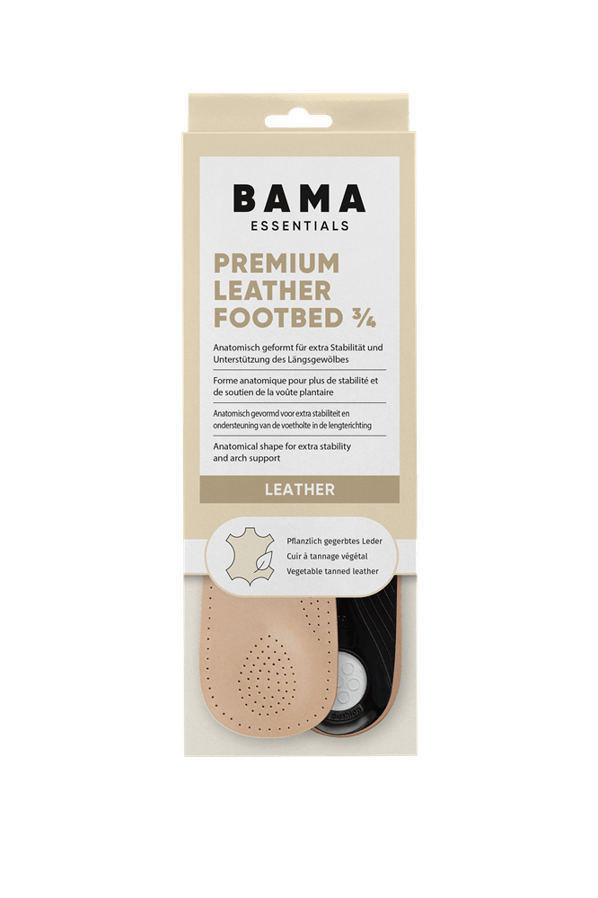 BAMA Bama Premium Leather Footbed ¾ – leren steunzool, opvolger van de Bama Futura