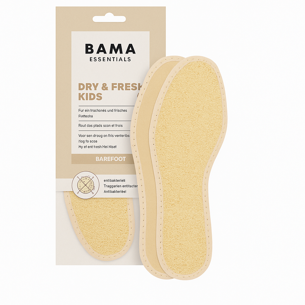 BAMA Bama Dry & Fresh Kids – badstof inlegzolen voor frisse kindervoeten