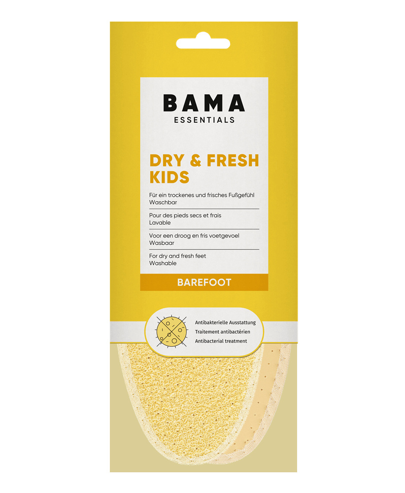 BAMA Bama Dry & Fresh Kids – badstof inlegzolen voor frisse kindervoeten