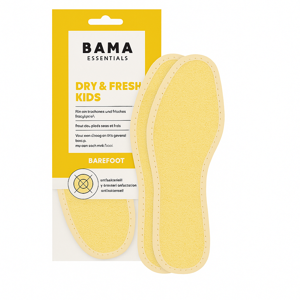 BAMA Bama Dry & Fresh Kids – badstof inlegzolen voor frisse kindervoeten