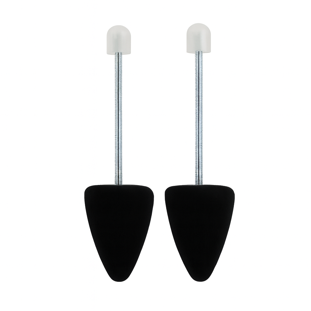 NICO Velours schoenspanners Contour Spits Flex – dames schuimspanners met veer