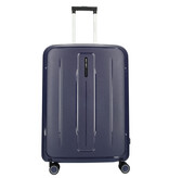 Enrico Benetti Enrico Benetti koffer 75 cm Navy Blue – lichtgewicht met TSA-slot