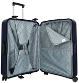 Enrico Benetti Enrico Benetti koffer 75 cm Navy Blue – lichtgewicht met TSA-slot