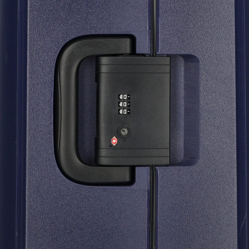 Enrico Benetti Enrico Benetti koffer 75 cm Navy Blue – lichtgewicht met TSA-slot