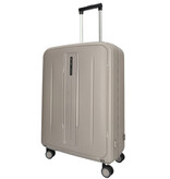 Enrico Benetti Enrico Benetti koffer 75 cm Taupe – lichtgewicht met TSA-slot