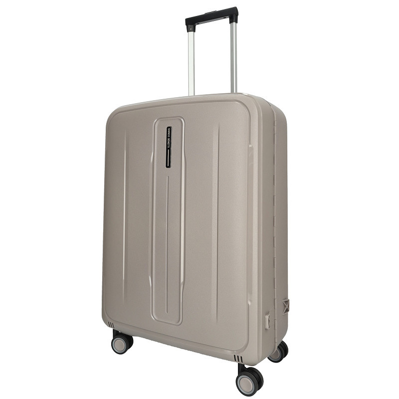 Enrico Benetti Enrico Benetti koffer 75 cm Taupe – lichtgewicht met TSA-slot