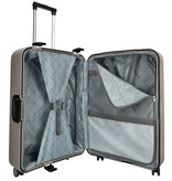 Enrico Benetti Enrico Benetti koffer 75 cm Taupe – lichtgewicht met TSA-slot