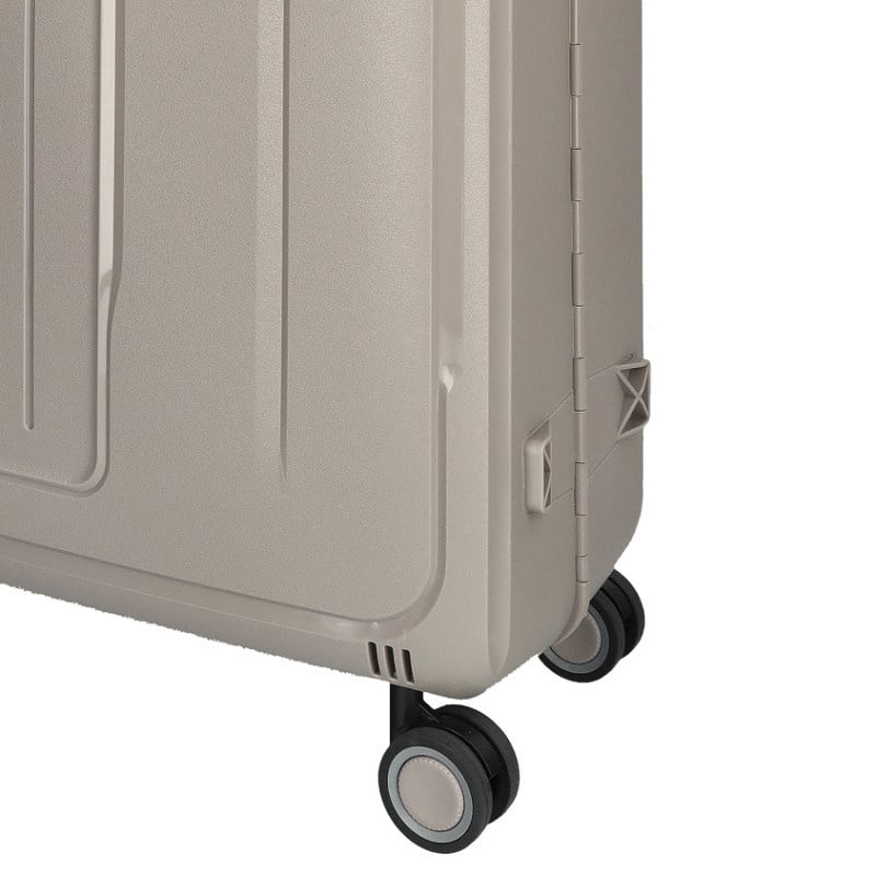 Enrico Benetti Enrico Benetti koffer 75 cm Taupe – lichtgewicht met TSA-slot