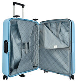 Enrico Benetti Enrico Benetti koffer 75 cm Light Blue – lichtgewicht met TSA-slot