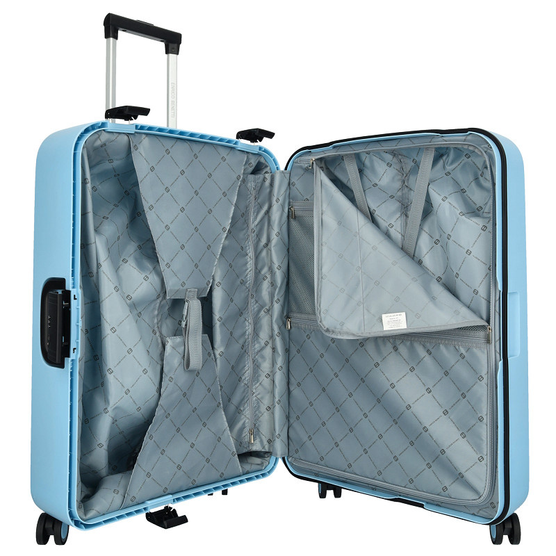 Enrico Benetti Enrico Benetti koffer 75 cm Light Blue – lichtgewicht met TSA-slot