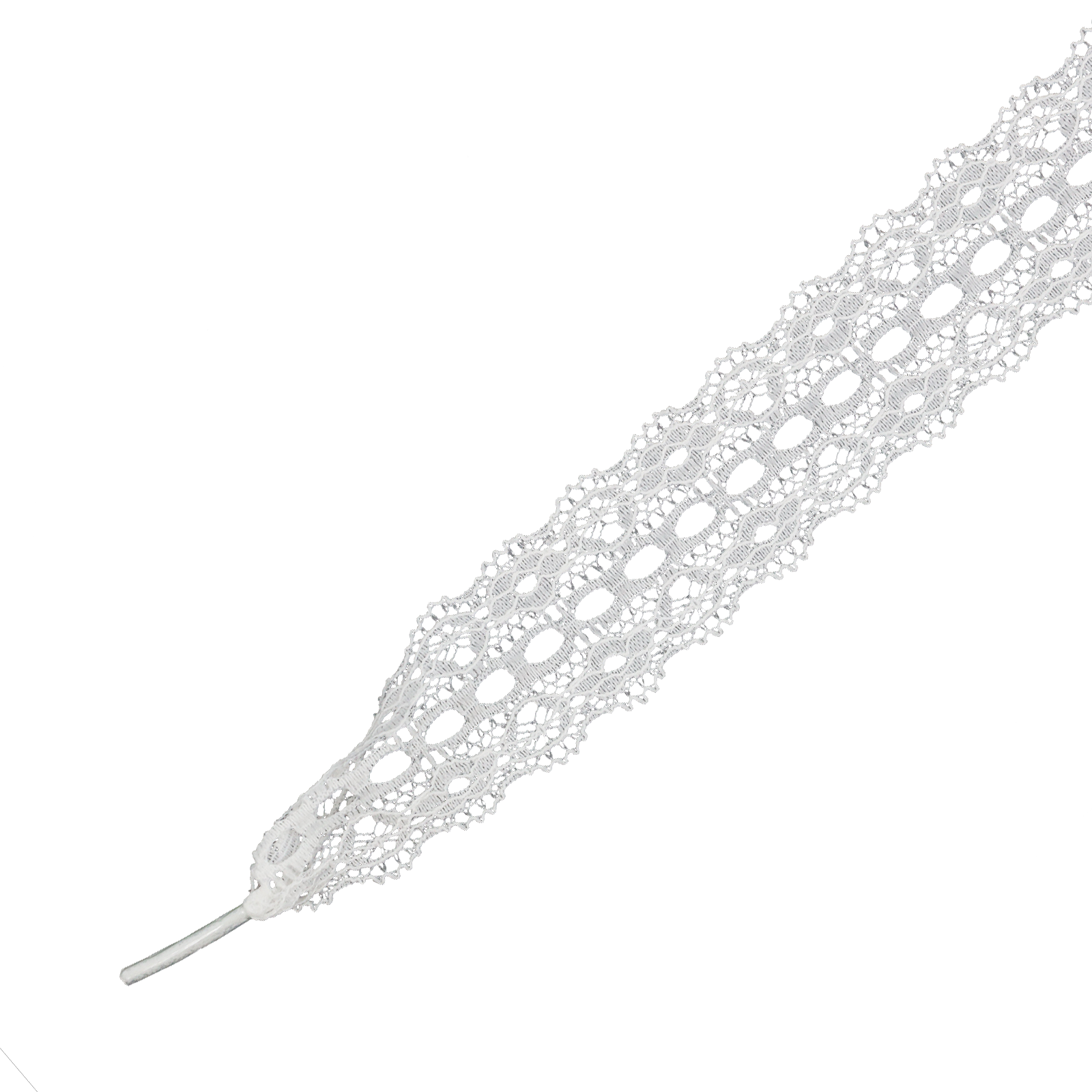 Muller & Sons Veters kant wit 120cm – stijlvolle modeveters