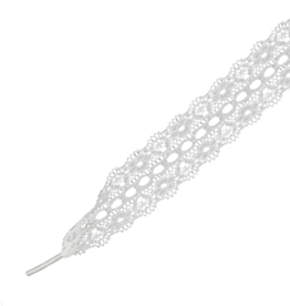 Muller & Sons Veters kant wit 90cm