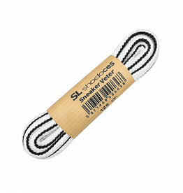 SL LINE Braided SL shoelaces 120cm - wit/zwart