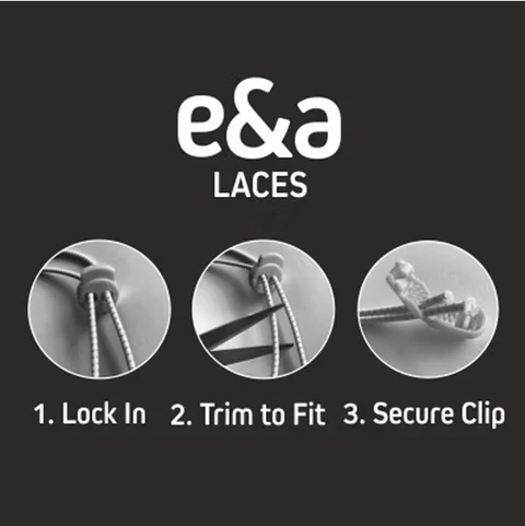 Elastische veters reflecterend 130cm met stopper - turquoise